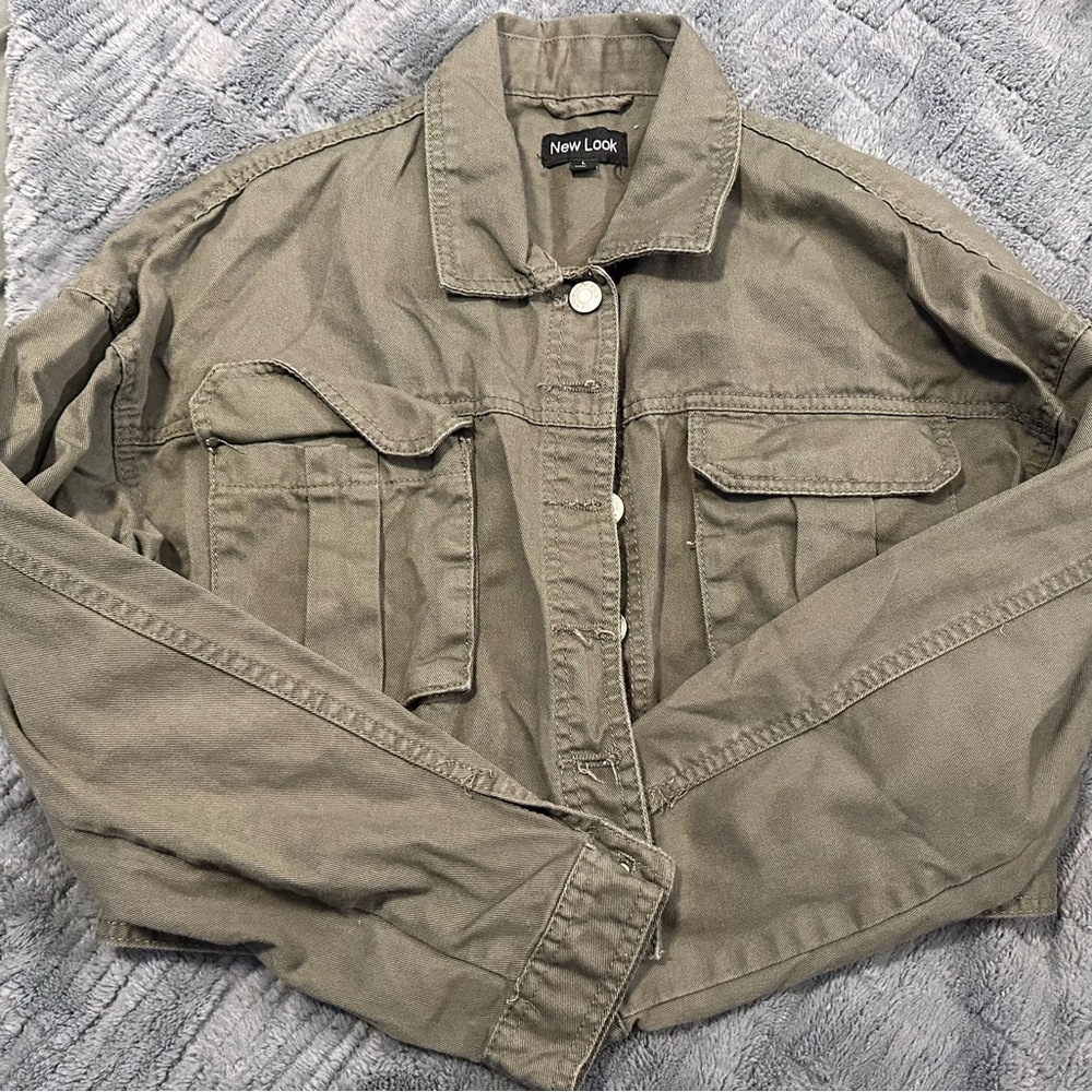 New Look Khaki Green Button-Up Jacket